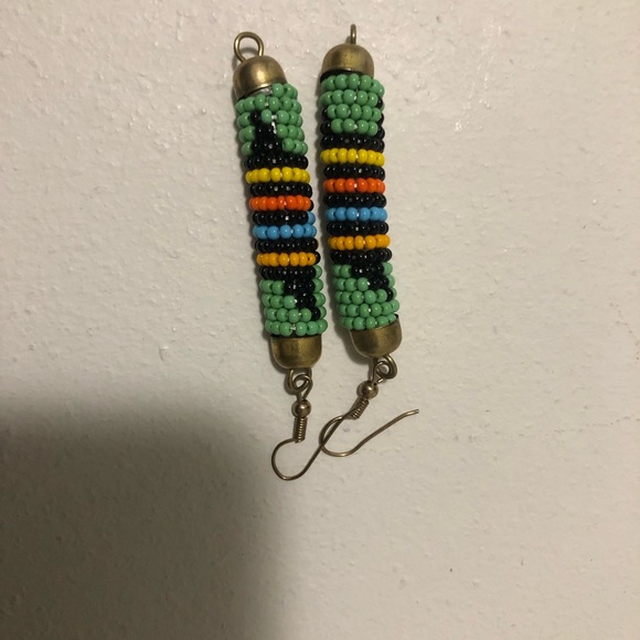 Handmade Colorful Beads Earrings - Picture 5 of 6